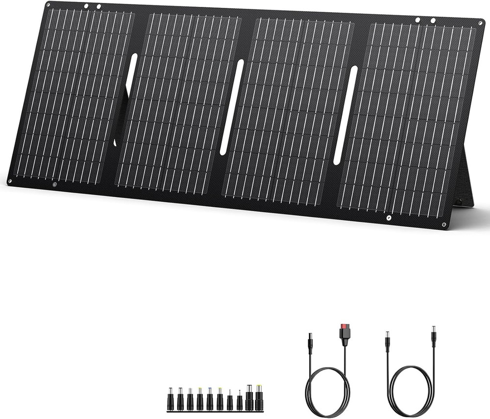 Portable Solar Panel 60W Foldable Solar Charger with DC/USB C/USB a Output DC Ca