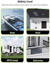 Greenmagic 200 Watt Flexible Solar Panel Charger Flex Up to 260°, 200W Ultra …