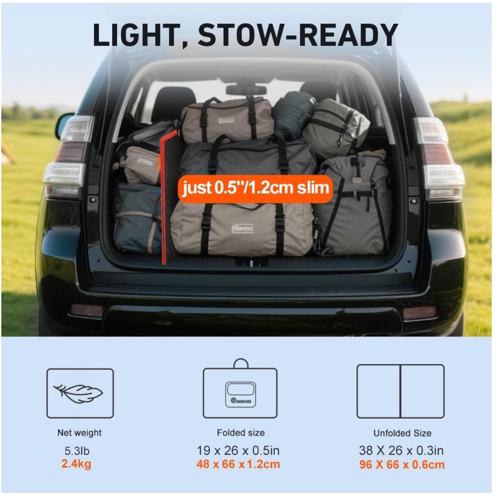 Foldable Solar Panel Kit | 100W for Power Stations & Camping
