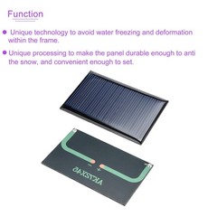 5 Pack 6V 60mA 72mm x 45mm Mini Solar Panel Cell for DIY Electric Power Project