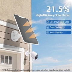 Solar Panel Charger for Arlo Cameras – 5V 4W, IP65 Waterproof, 9.8ft Cable, 4 Pa