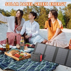 Solar Powered Generator 200W Peak/100W Rated Portable Generator Power Station