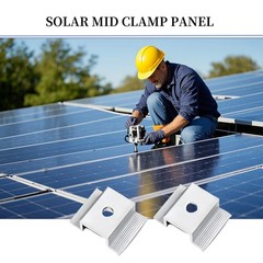 alptaoveture Solar Panel Mid Clamps Solar Panel Bracket Aluminum Solar Mid Cl…