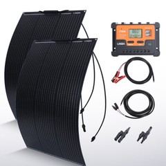 400W 12V Portable Flexible Solar Panel Mono Power Battery Charge Camping Home RV