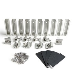 Solar Panel Mounting Brackets Kit – Mid & End Clamps, Rails for Rooftop PV Insta