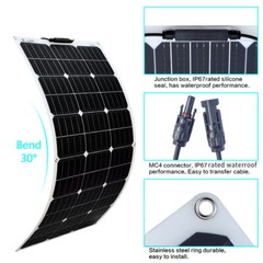 150-900W Inverter With Solar Panel Kit & 40A 12V Battery Charger Caravan RV Boat