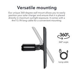 Wasserstein Solar Panel for Ring Spotlight and Stick Up Cam Batteries 1 Pack