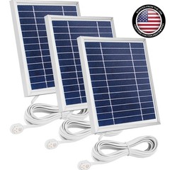 Durable 3 Pack Solar Panel Charger with 11.5ft Magnetic Cable for Arlo Pro 4/3