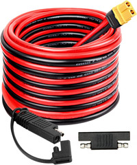 10AWG SAE to XT60 Connector Extension Cable 15FT, XT60 Female to SAE Cable with