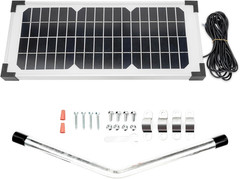 FM123 10 Watt Solar Panel Kit Fit for Mighty Mule Automatic Gate Openers, 12V Po