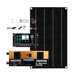 10000W Inverter 800WSolar Panel Solar Power Generator 100A Home 110V Grid System
