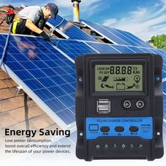 12V 24V PWM Solar Charge Controller LCD Display Double USB Output Stable