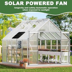 Solar Fan, 30W Solar Powered Fan, Solar Panel Fan Kit, Waterproof Fans Exhaus…