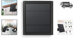 Solar Panel for Ring Camera Outdoor Charger 4W USB-C Compatible with Spotlight