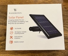 Wasserstein Solar Panel Compatible w/ Ring Spotlight & Stick Up Cam Battery NIB