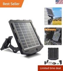 Trail Camera Solar Panel, Solar Battery Charger Kit 12V/1A 6V/1.5A with Build…