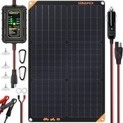 Advanced 30W Monocrystalline Solar Battery Maintainer | Ideal for All Weather