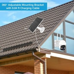 Panel Solar para Camara de Seguridad Cargador Solar Portatil con Puerto A tipo