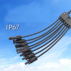 M/F Solar Panel Connector Y Branch Cable Connection Adapter Waterproof Plug Kit
