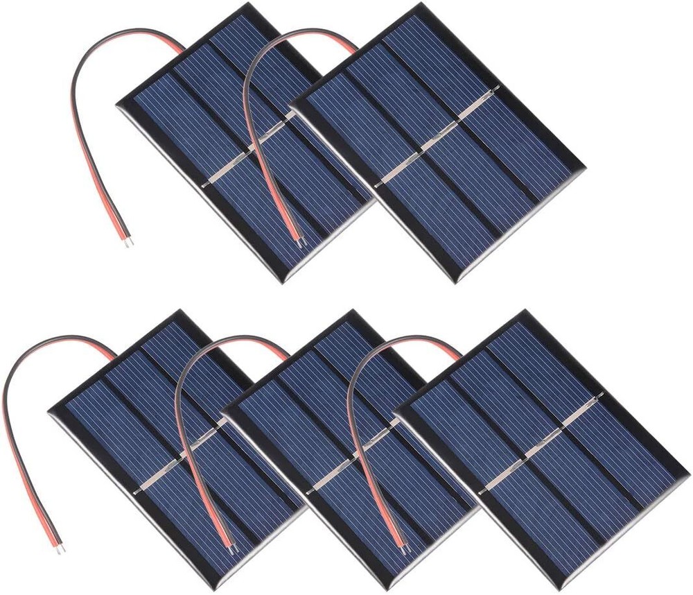 1.5V 0.65W Portable Solar Panel Set Of 5 For Home Lighting And Science Projects