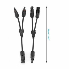Solar Y Branch Connectors Solar Panel Parallel Connectors 1 to 3Solar Adapter US