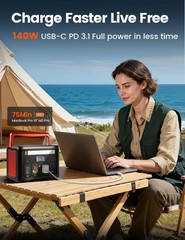 Portable Power Station 600W 299Wh Fast USB-C Camping