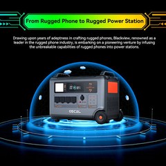 OSCAL Portable Power Station 6000W LiFePO4 Solar Generator 57600Wh Max T5A3