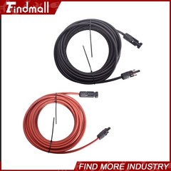 Findmall 1 Pair 10AWG 25 Feet Solar Panel Extension Cable Wire Connector