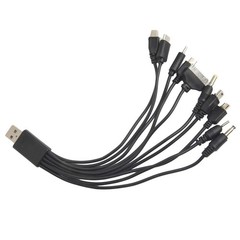 Portable and Efficient 10 in 1 USB Charger Compatible with Many Brands