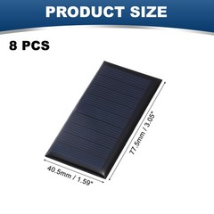 8Pcs 4.5V 0.36W 80mA Mini Solar Panels, Solar Photovoltaic Power Cells