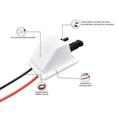 Efficient Solar Junction Box with Cable Extension for Harsh Environments