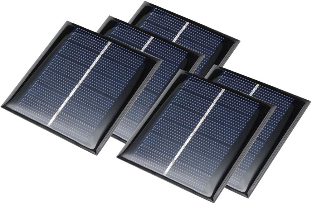 5Pcs 3V 100Ma Poly Mini Solar Cell Panel Module DIY for Light Toys Charger 70Mm