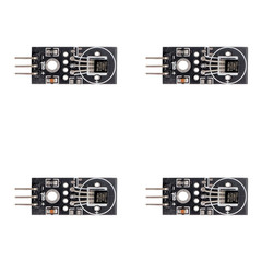 4PCS Black Digital Temp Sensor Module Kit 4-Piece for Automation Projects