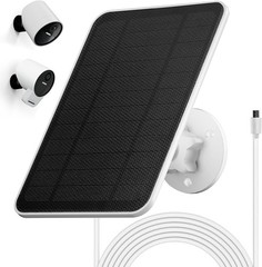 Solar Panel for Simplisafe Outdoor Camera, 4W 5V Solar Charger for Simplisafe