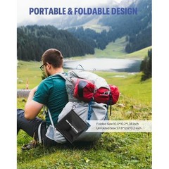 Portable 30W Solar Charger – Foldable Panel for Camping and Hiking Adventures