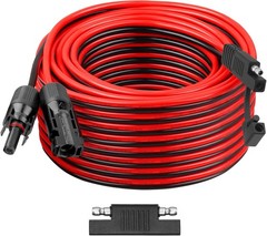 SAE Solar Cord 50FT 10AWG PV Extension Polarity Adapter