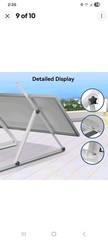 45 inch Adjustable Solar Panel RV Tilt Mount Brackets (2 Set) RV Kit System Flat