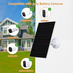 7W Solar Panel for Eufycam 2C, 2C Pro, 2 Pro and E40, 2 Pack | USB-C to Micro…
