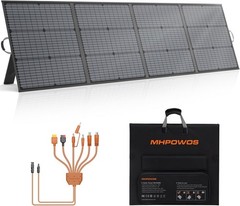 220W 40V Foldable Solar Panel, Monocrystalline, IP67 Waterproof