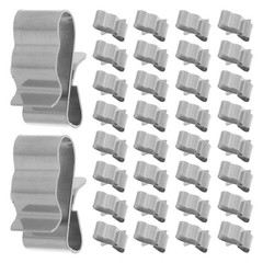 100 Pcs Solar Photovoltaic Cable Clamp Panel Wire Clamps Steel Rv Clips