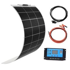 Flexible Solar Panel 100W 12V Monocrystalline Solar Kit Hightweight module,