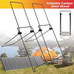 2 Pack Solar Panel Stand Mounting Bracket Lightweight Adjustment Holder Foldable