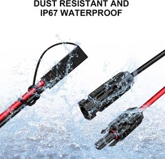 Flexible 10AWG SAE Cable for Solar Panel Connections
