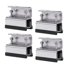 Pack of 4 Steel Solar Mounting Brackets for Roof Box Secure Fastening Marine Use