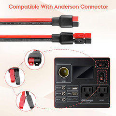 10AWG Solar Panel to Anderson Connector Adapter Extension Cable,1.6FT | Heavy Du