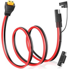 ELECTOP 10AWG SAE to XT60 Connector Extension Cable, XT60 Female Adapter Char…