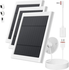 Solar Panel Ring Camera 3 Pack 4W Solar Charger Compatible W/ Rings Spotlight