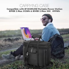 Portable Power Station Carrying Case for Delta 2 Generator – Protective Shoulder