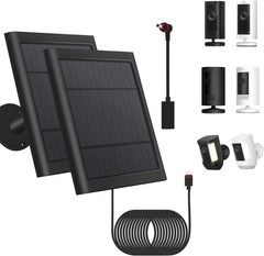 Solar Panel for Ring Cam Plus/Pro – 360° Rotatable Bracket