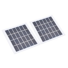 2 Pcs Monocrystalline Solar Plate Lightweight For Indoor And Outdoor Use